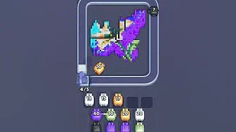 Pixel Flow Level 2008 grid layout and solution screenshot