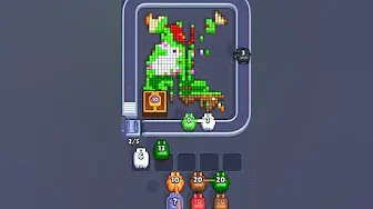 Pixel Flow Level 2011 grid layout and solution screenshot