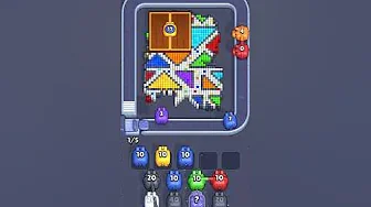 Pixel Flow Level 2015 grid layout and solution screenshot