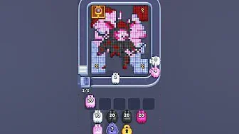 Pixel Flow Level 2027 grid layout and solution screenshot