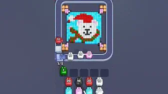 Pixel Flow Level 2030 grid layout and solution screenshot