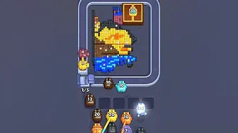 Pixel Flow Level 2036 grid layout and solution screenshot
