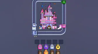 Pixel Flow Level 2040 grid layout and solution screenshot