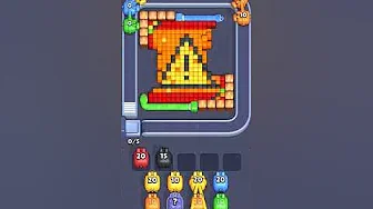 Pixel Flow Level 2044 grid layout and solution screenshot