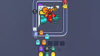 Pixel Flow Level 2045 grid layout and solution screenshot