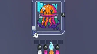 Pixel Flow Level 2051 grid layout and solution screenshot