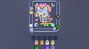 Pixel Flow Level 2053 grid layout and solution screenshot