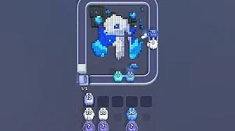 Pixel Flow Level 2054 grid layout and solution screenshot