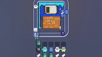 Pixel Flow Level 2057 grid layout and solution screenshot