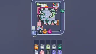 Pixel Flow Level 2068 grid layout and solution screenshot