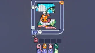 Pixel Flow Level 2072 grid layout and solution screenshot