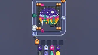 Pixel Flow Level 2075 grid layout and solution screenshot