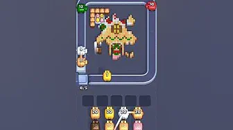Pixel Flow Level 2076 grid layout and solution screenshot