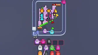 Pixel Flow Level 2077 grid layout and solution screenshot