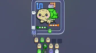 Pixel Flow Level 2081 grid layout and solution screenshot