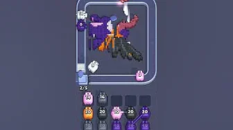 Pixel Flow Level 2082 grid layout and solution screenshot