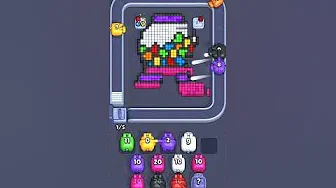 Pixel Flow Level 2084 grid layout and solution screenshot