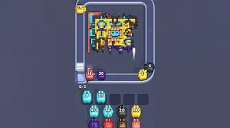 Pixel Flow Level 2096 grid layout and solution screenshot