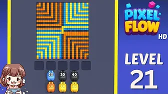 Pixel Flow Level 21 solution