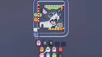 Pixel Flow Level 2100 grid layout and solution screenshot