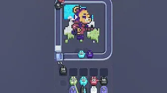 Pixel Flow Level 2102 grid layout and solution screenshot