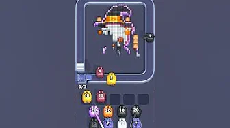Pixel Flow Level 2103 grid layout and solution screenshot