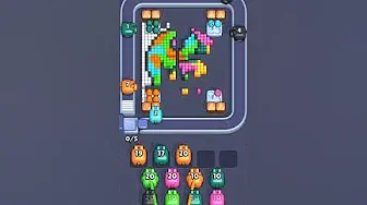 Pixel Flow Level 2116 grid layout and solution screenshot