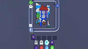 Pixel Flow Level 2119 grid layout and solution screenshot
