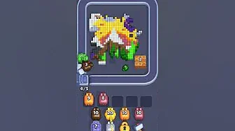 Pixel Flow Level 2123 grid layout and solution screenshot