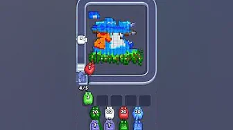Pixel Flow Level 2134 grid layout and solution screenshot