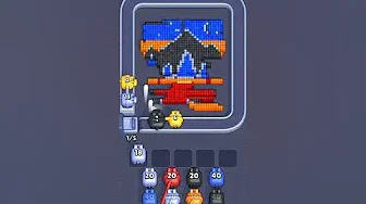Pixel Flow Level 2135 grid layout and solution screenshot