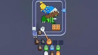 Pixel Flow Level 2136 grid layout and solution screenshot