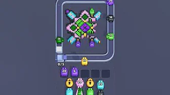 Pixel Flow Level 2154 grid layout and solution screenshot
