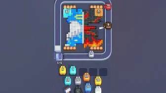 Pixel Flow Level 2155 grid layout and solution screenshot