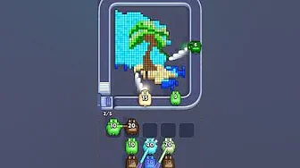Pixel Flow Level 2157 grid layout and solution screenshot