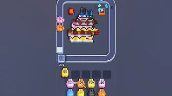 Pixel Flow Level 2163 grid layout and solution screenshot