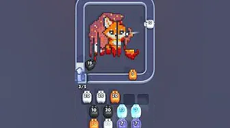 Pixel Flow Level 2165 grid layout and solution screenshot
