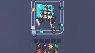 Pixel Flow Level 2168 grid layout and solution screenshot