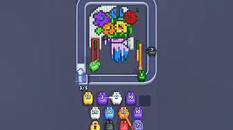 Pixel Flow Level 2190 grid layout and solution screenshot