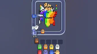 Pixel Flow Level 2204 grid layout and solution screenshot