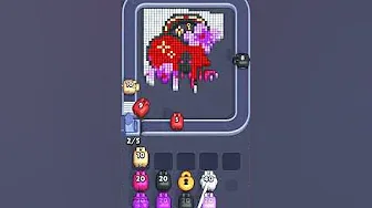 Pixel Flow Level 2205 grid layout and solution screenshot