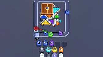 Pixel Flow Level 2213 grid layout and solution screenshot