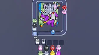 Pixel Flow Level 2223 grid layout and solution screenshot