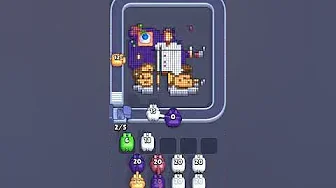 Pixel Flow Level 2224 grid layout and solution screenshot