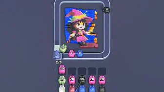 Pixel Flow Level 2232 grid layout and solution screenshot