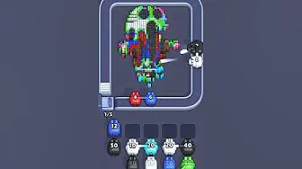 Pixel Flow Level 2386 grid layout and solution screenshot