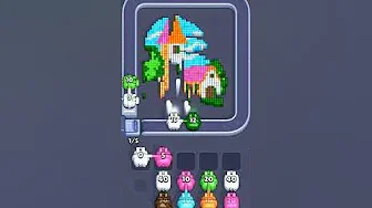 Pixel Flow Level 2393 grid layout and solution screenshot