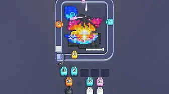 Pixel Flow Level 2401 grid layout and solution screenshot
