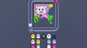 Pixel Flow Level 2406 grid layout and solution screenshot