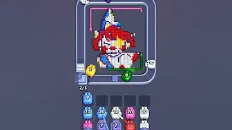 Pixel Flow Level 2413 grid layout and solution screenshot